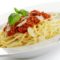 Hackfleisch-Tomatensoße zu Spaghetti