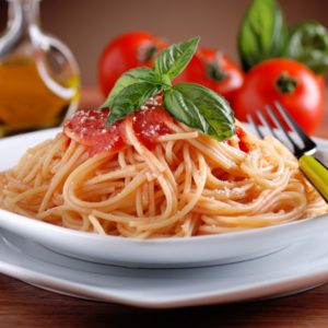 Pastasciutta – Spaghetti mit würziger Tomatensoße